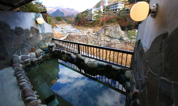 男性用露天風呂